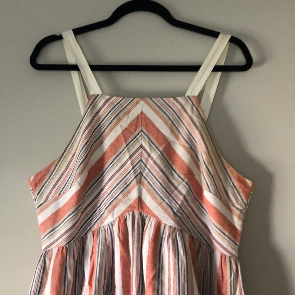 The Perfect Linen Stripe Dress L/XL